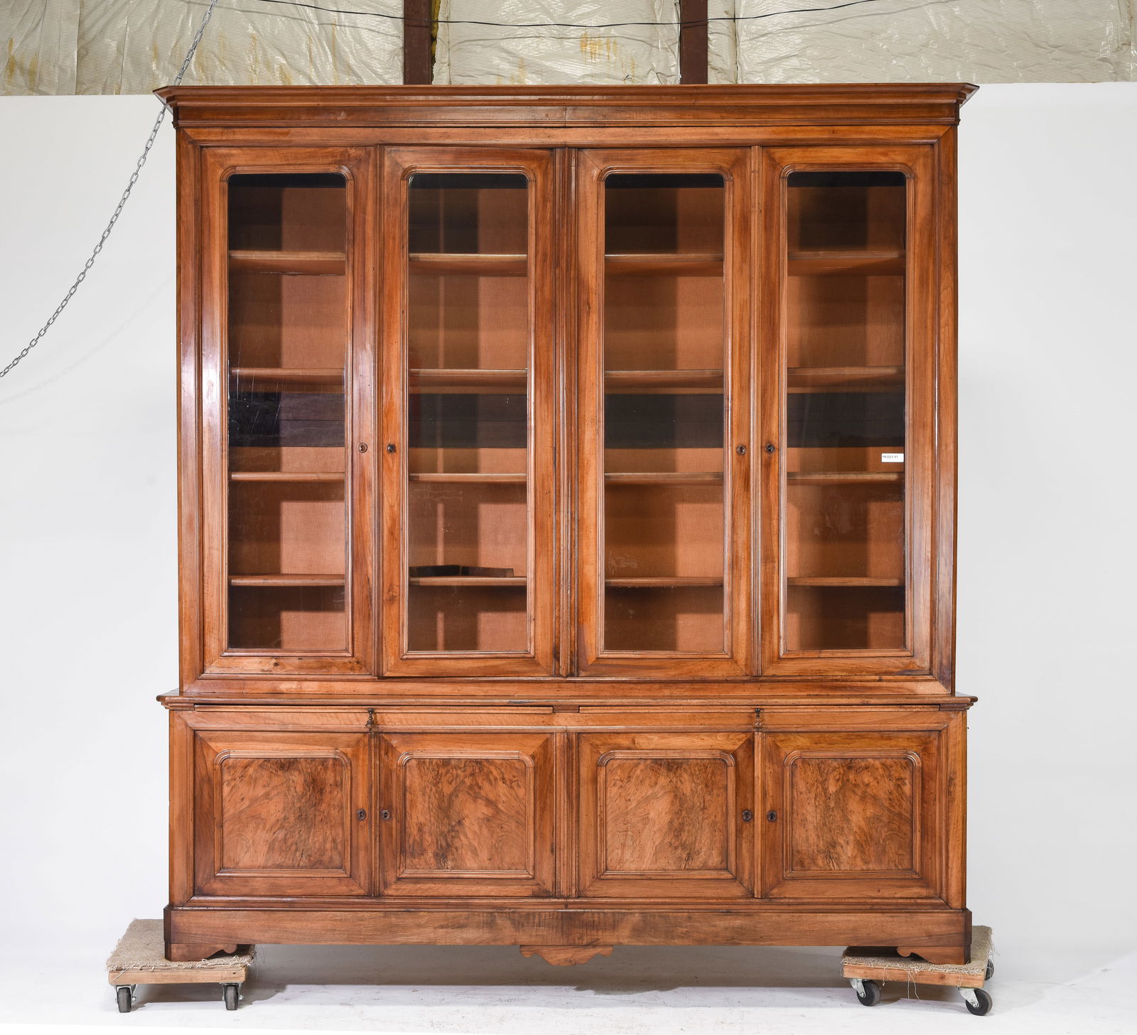 Louis Philippe Style Monumental Walnut Bookcase (1 of 11)