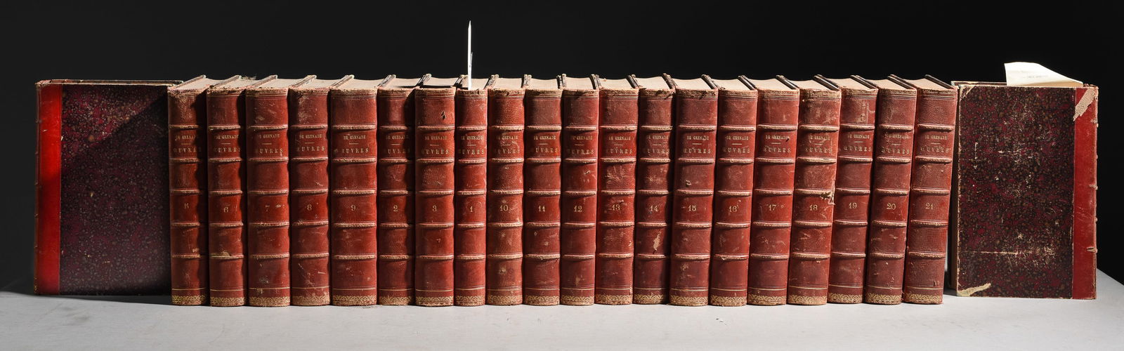 22 "De Grenade" Leather Bound Novels / Books (1 of 5)