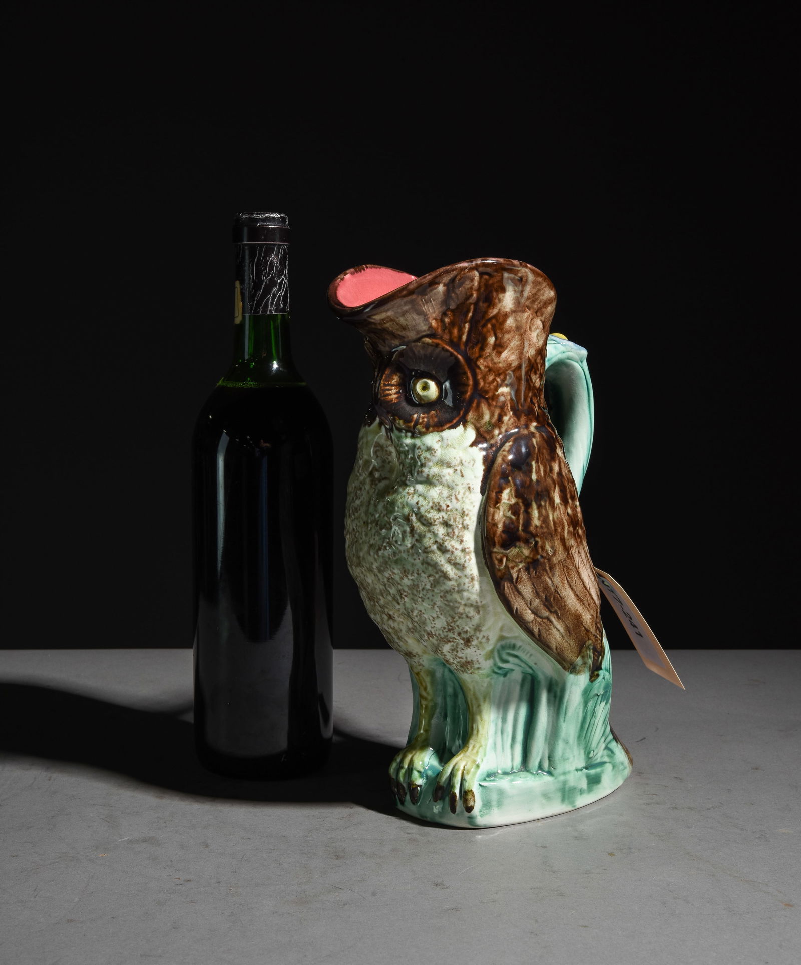 Nimy Owl Majolica Pitcher (1 of 4)