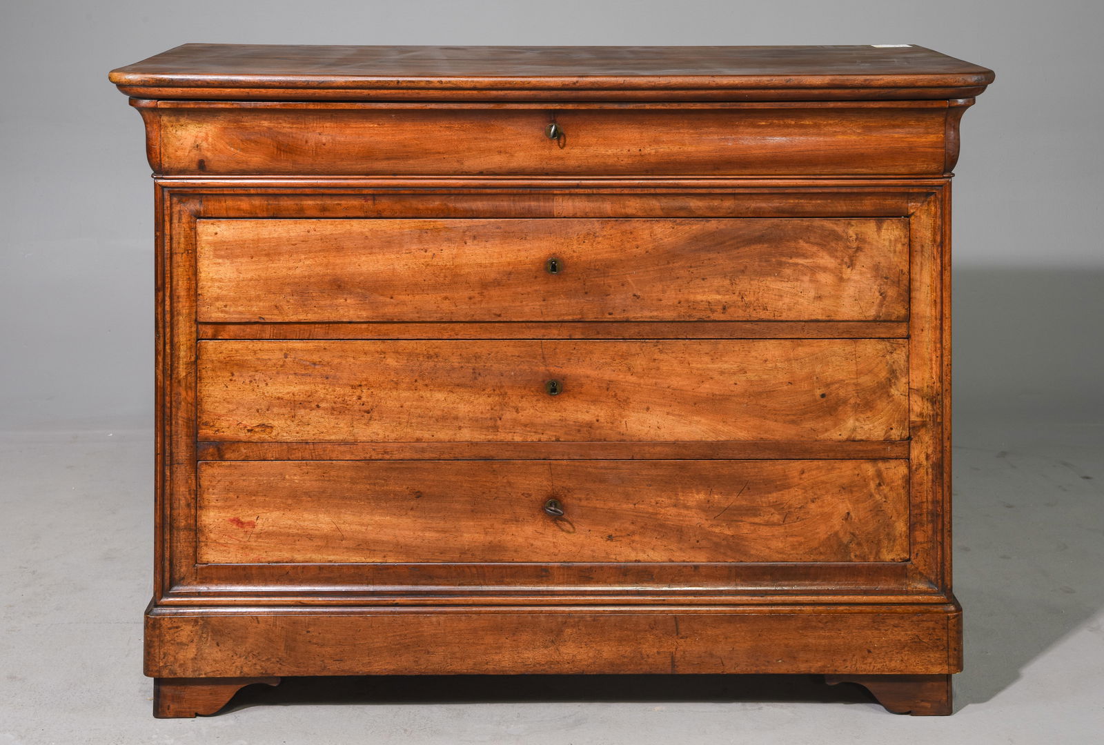 Louis Philippe Style Walnut Large Chest c.1920's (1 of 5)