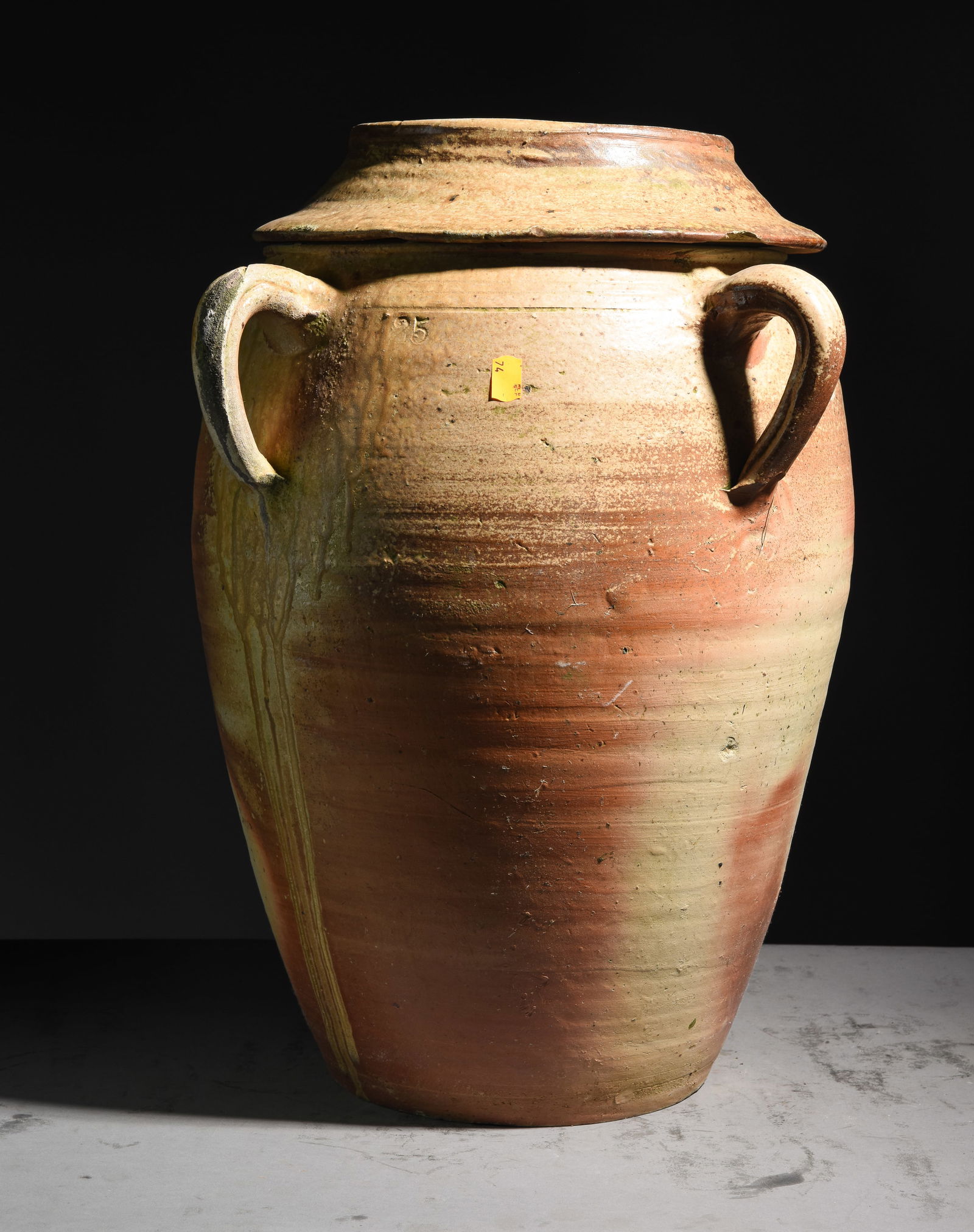 French Terra Cotta Jug / Pot with Lid (1 of 4)