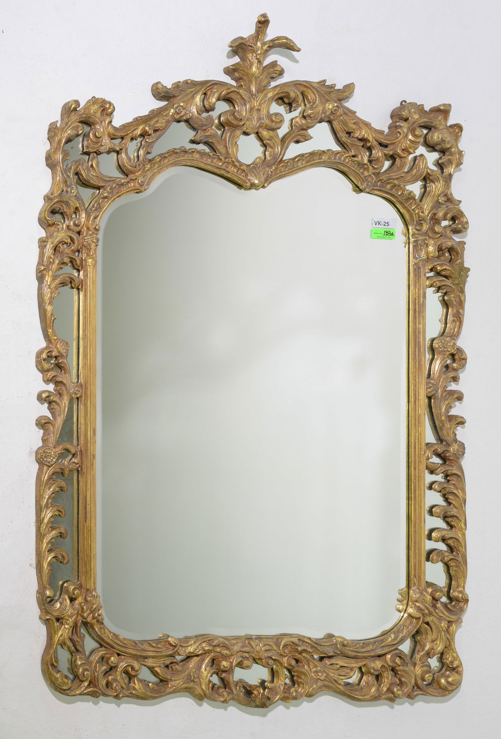 Louis XV Style Large Gold Gilt Framed Mirror (1 of 5)
