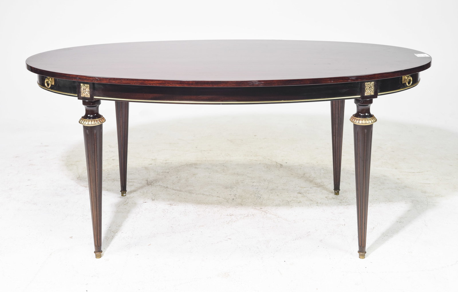 Louis XVI Style Mahogany Oval Dining Table (1 of 2)
