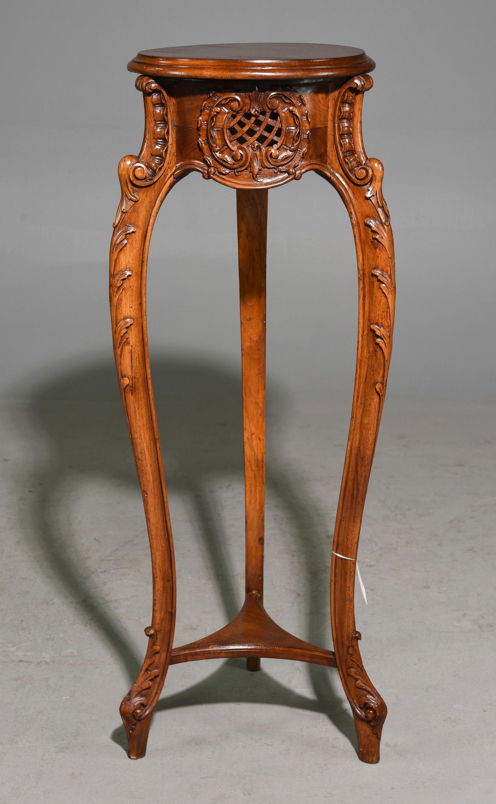 Louis XV Style Carved Walnut Plant Stand (1 of 4)