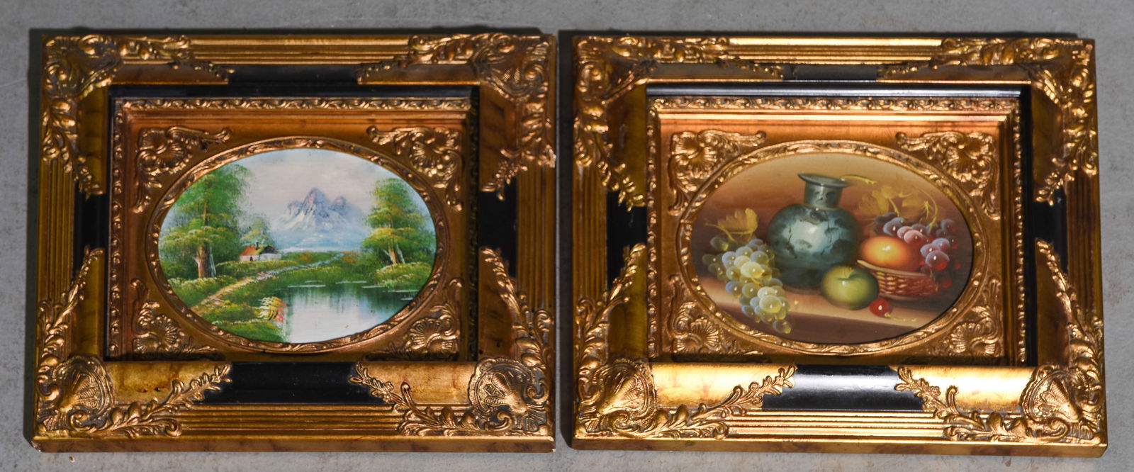 2pcs Gold & Black Ornate Framed Art (1 of 4)