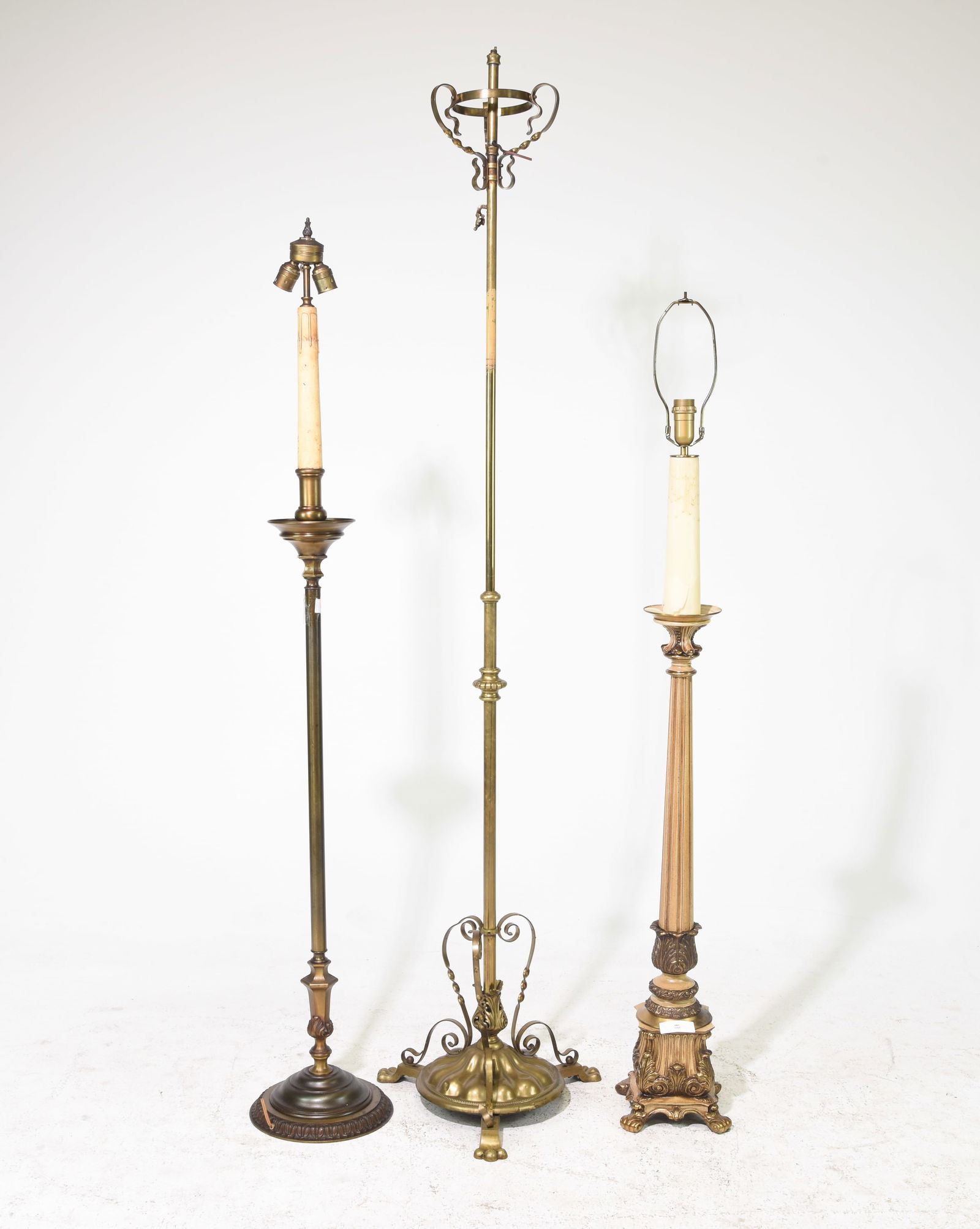 Three French / Continental Floor Lamps (1 of 5)