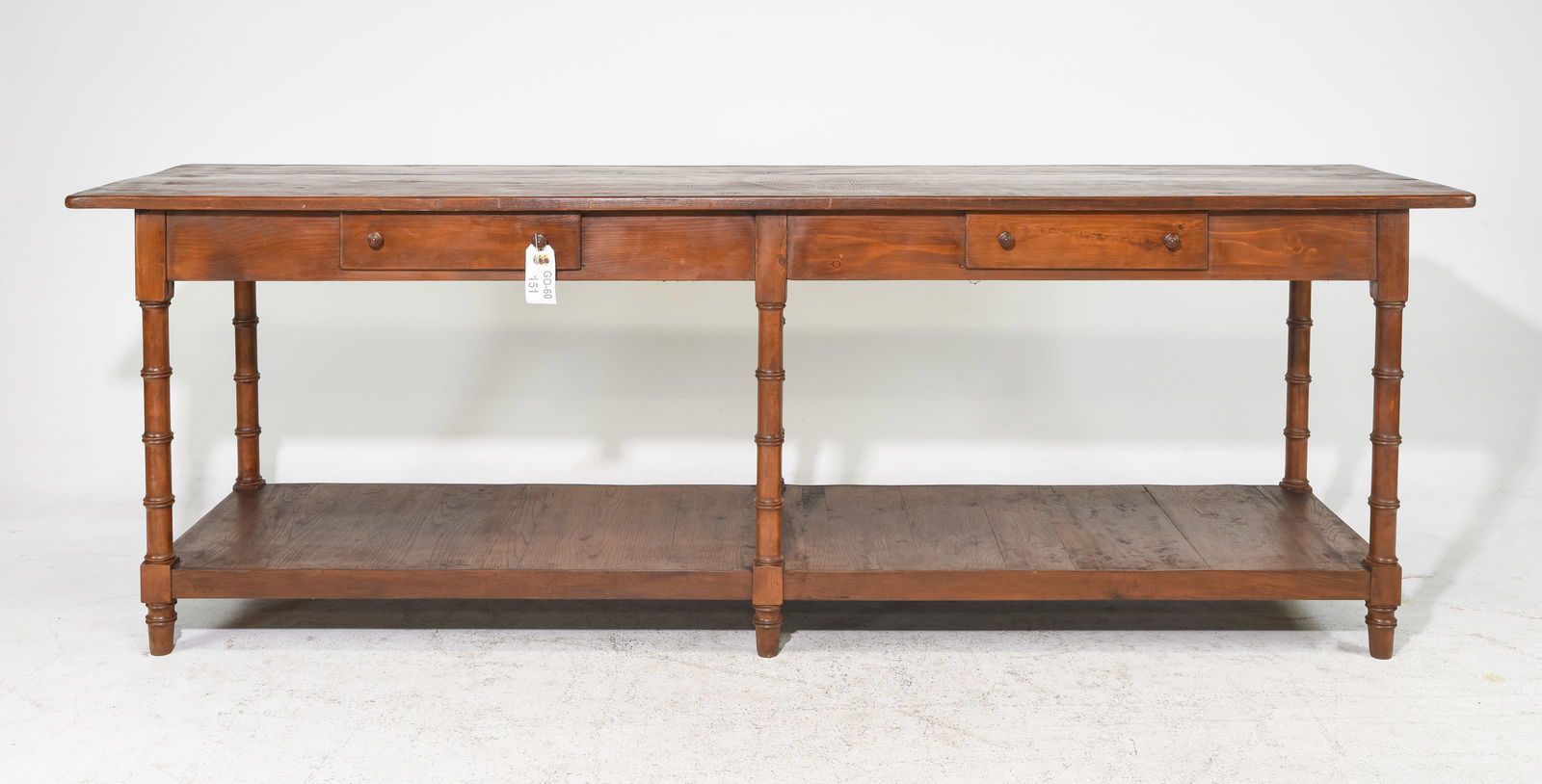 Faux Bamboo Large Drapers / Work Table (1 of 8)