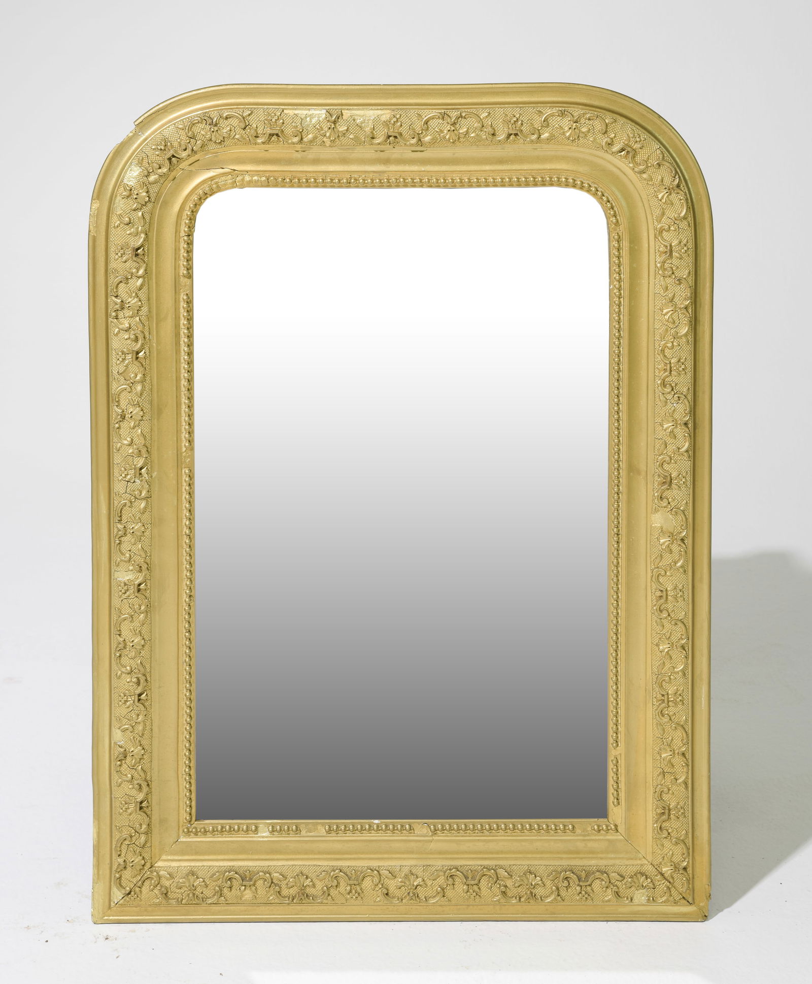 Louis Philippe Style Gold Painted Framed Mirror (1 of 4)