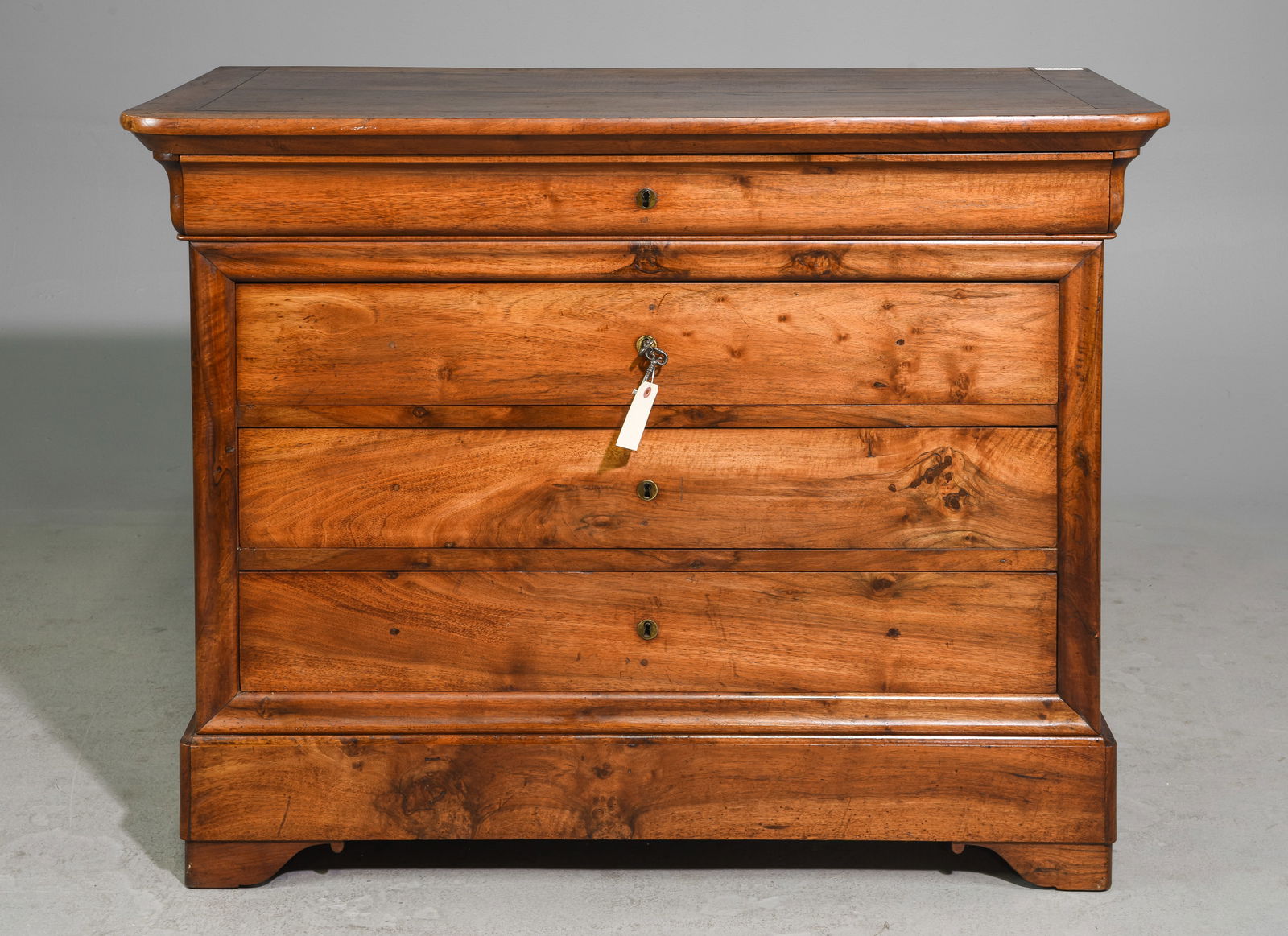 Louis Philippe Style Walnut Chest c.1890's-1920's (1 of 7)