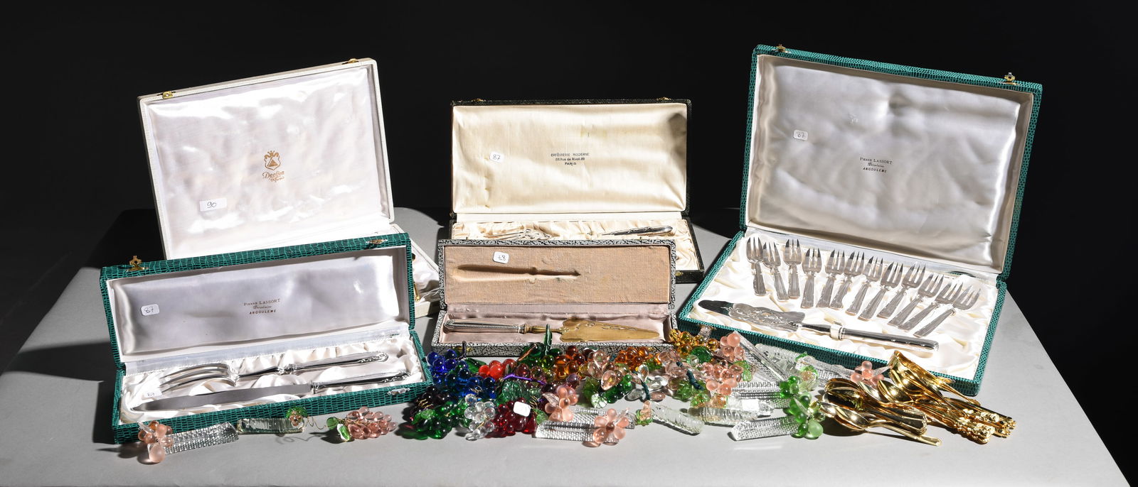 Collection of Boxed Silverware & Knife Stands (1 of 6)