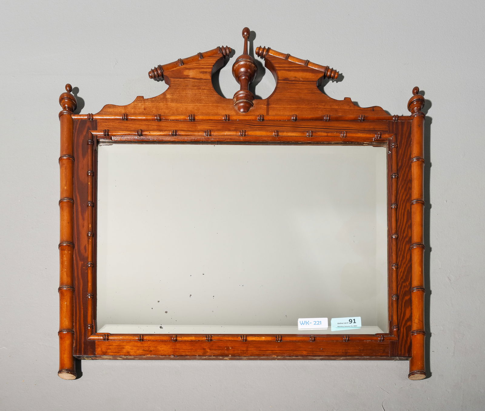 Faux Bamboo Framed Mirror #1 (1 of 4)