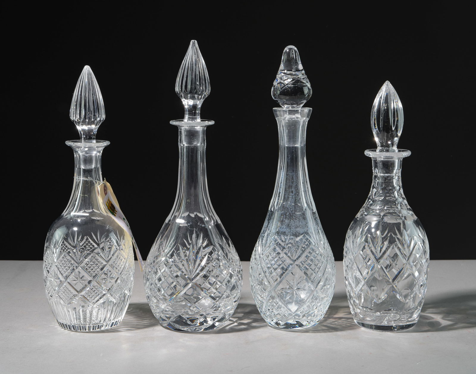 Four Assorted Cut Glass / Crystal Decanters (1 of 5)