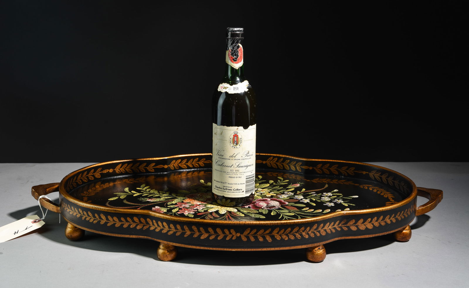 Castilian Floral Painted Serving Tray / Platter (1 of 4)