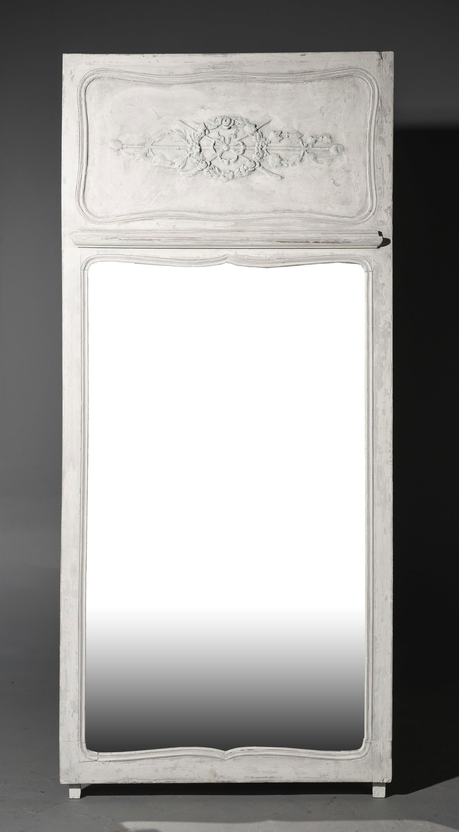 French Large Painted Framed Mirror (1 of 5)