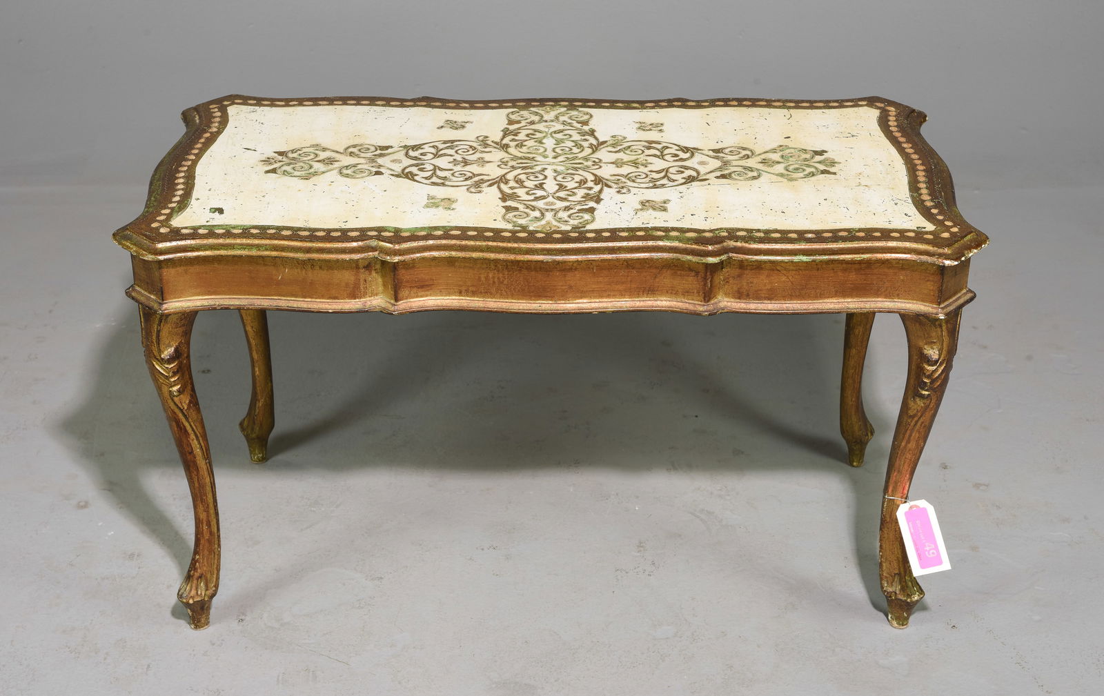 Florentine Gold & White Coffee / Cocktail Table (1 of 3)