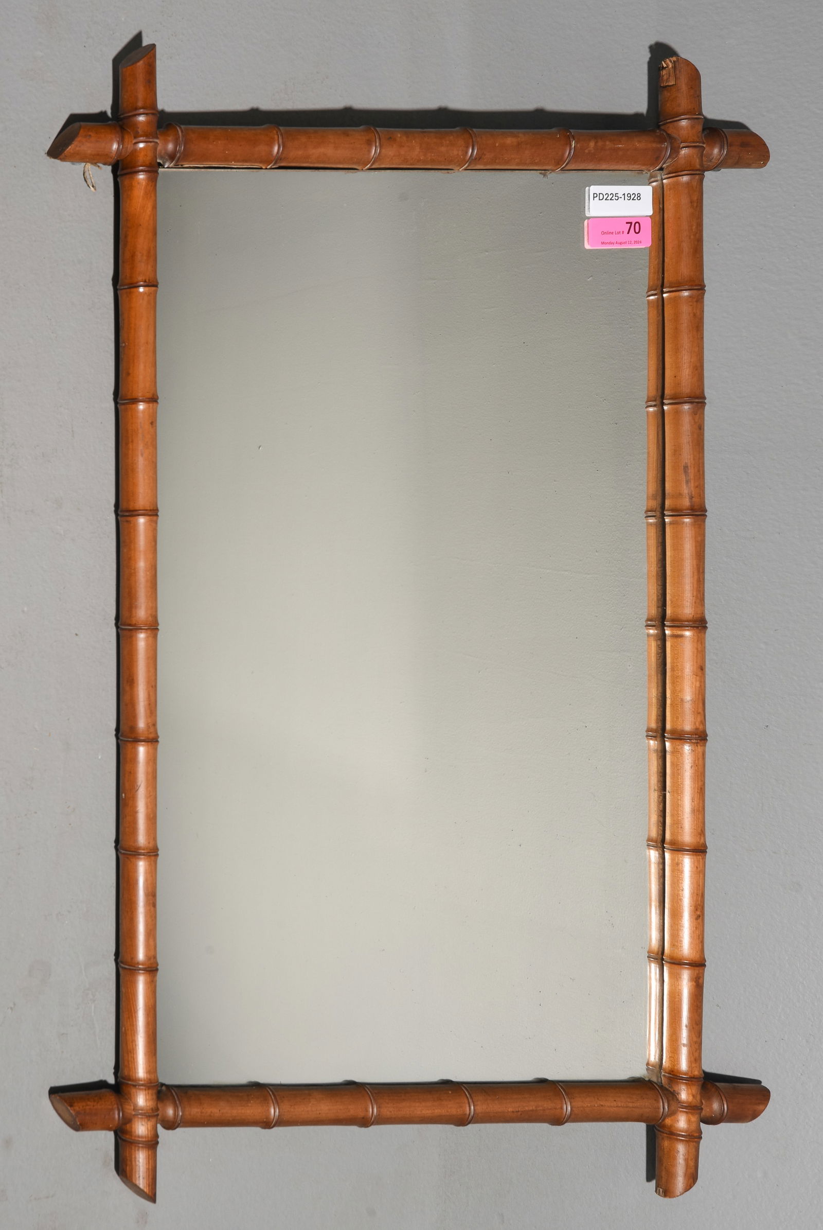 French Faux Bamboo Framed Mirror #1 (1 of 4)