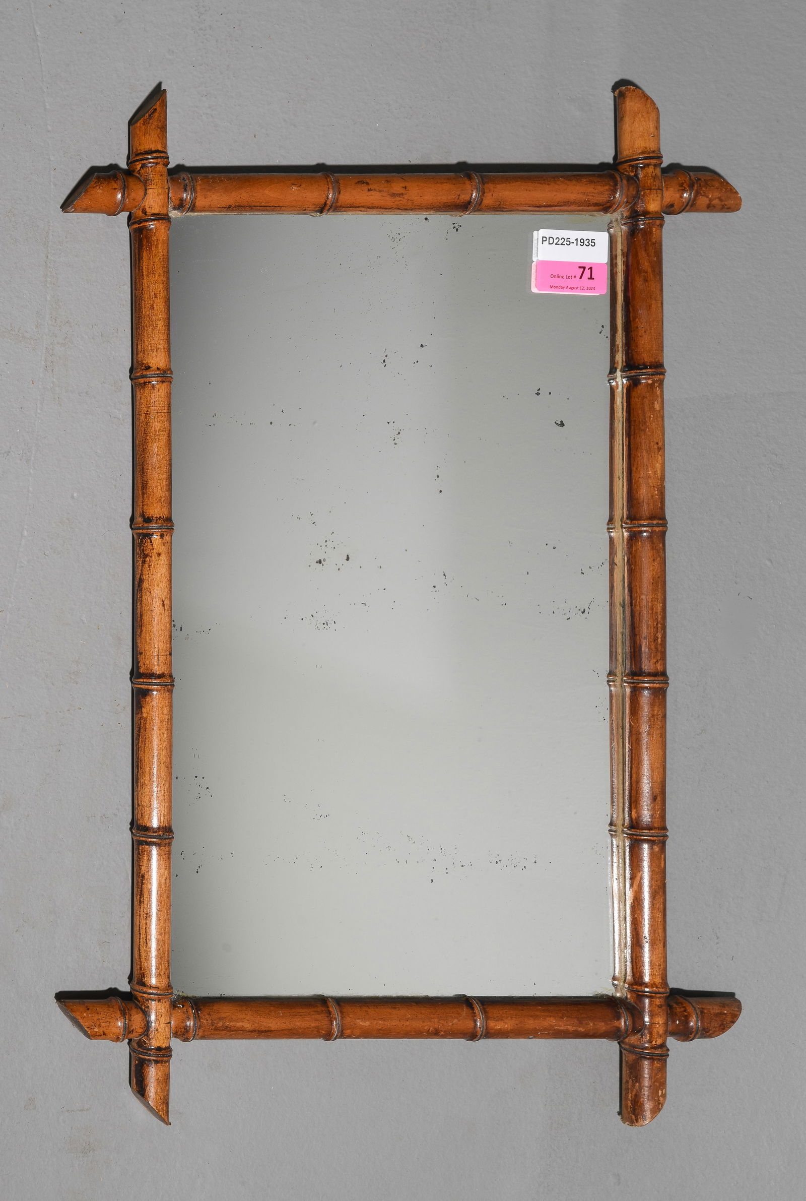 French Faux Bamboo Framed Mirror #2 (1 of 5)