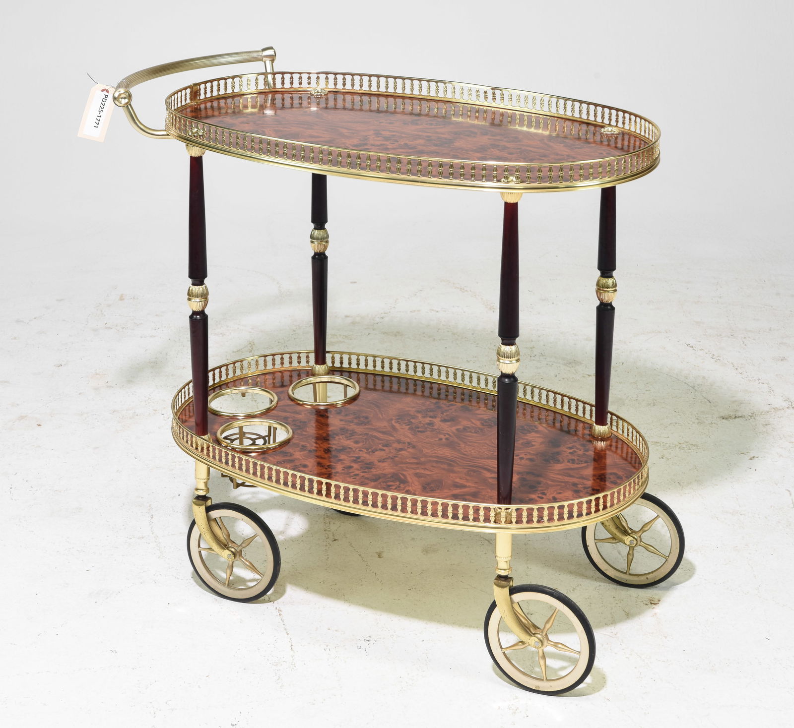Louis XVI Style Two Tier Trolley / Bar Cart (1 of 4)
