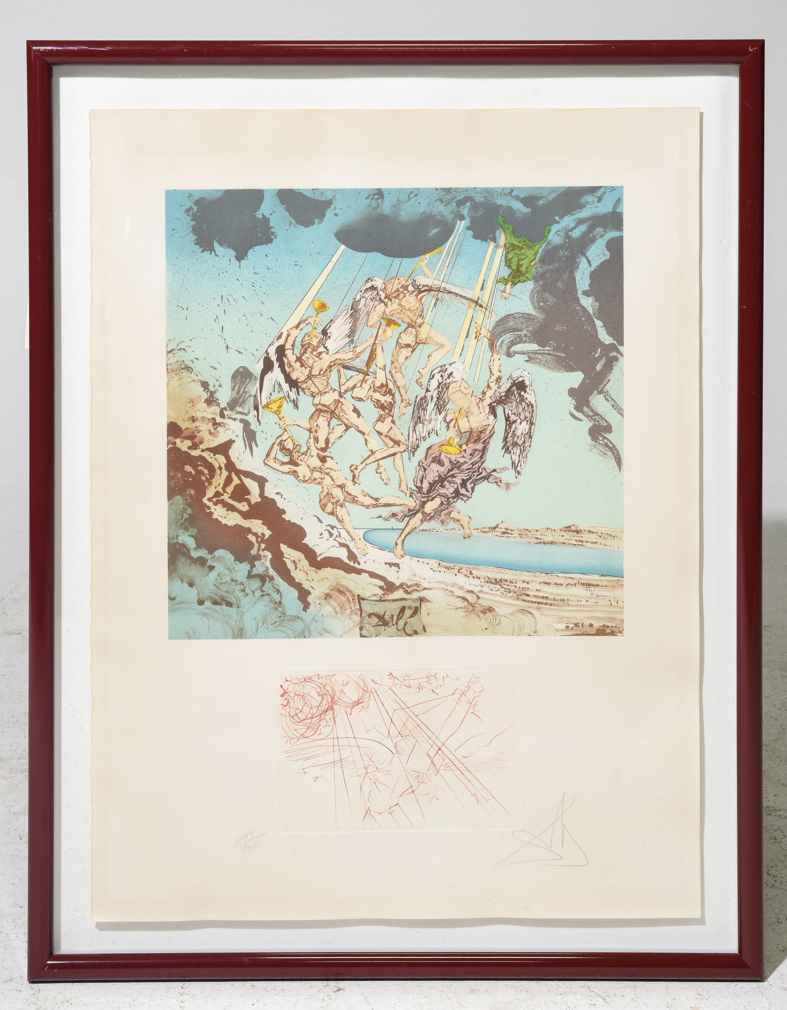 Framed Salvador Dali "Return of Ulysses" 234 of 350 (1 of 5)
