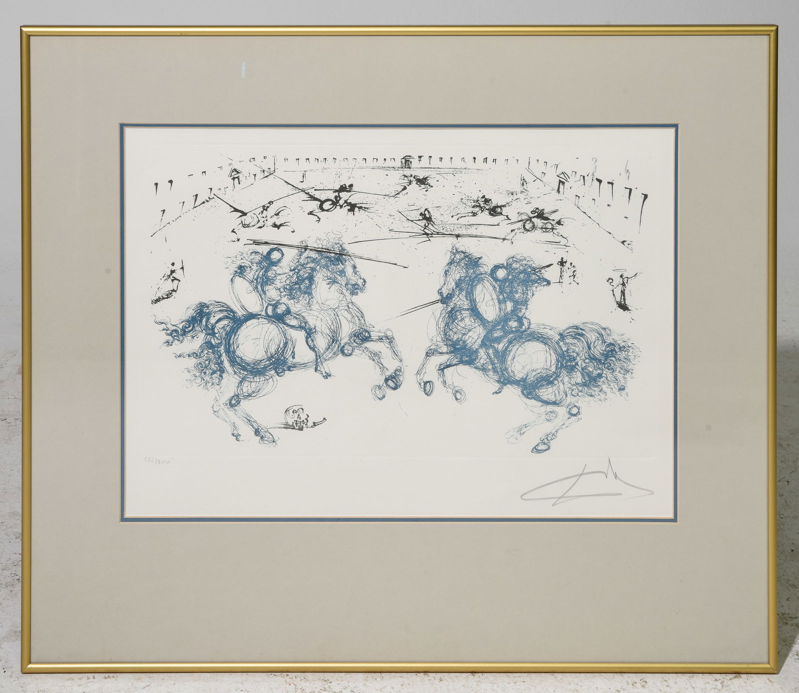 Framed Salvador Dali "Combat De Chevaliers" 182 of 300 (1 of 4)