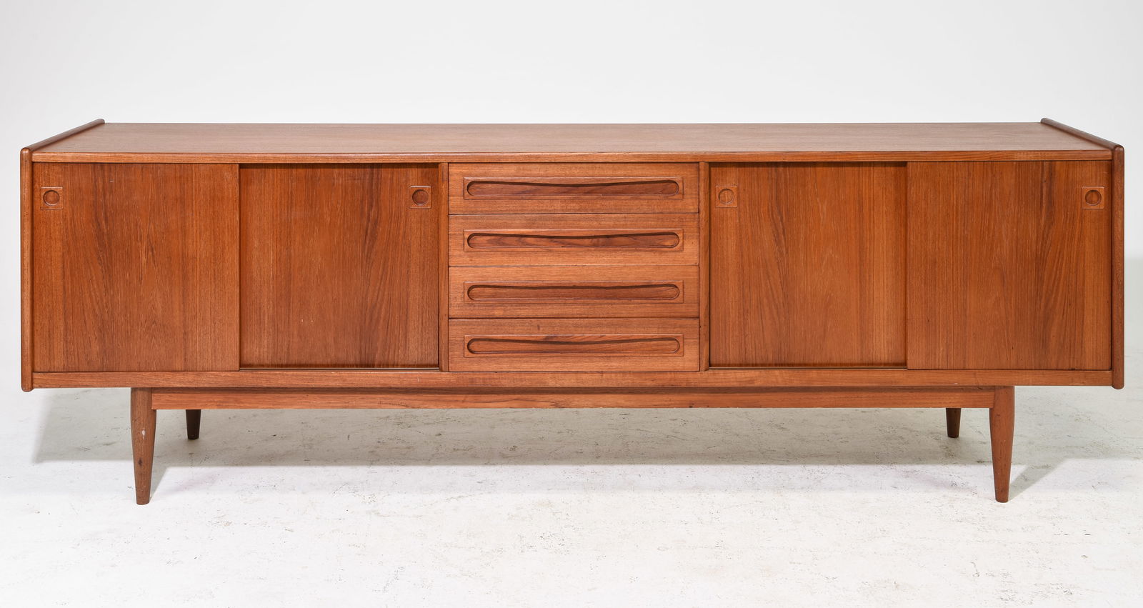 Danish Mid Century Modern Sliding Door Sideboard (1 of 10)