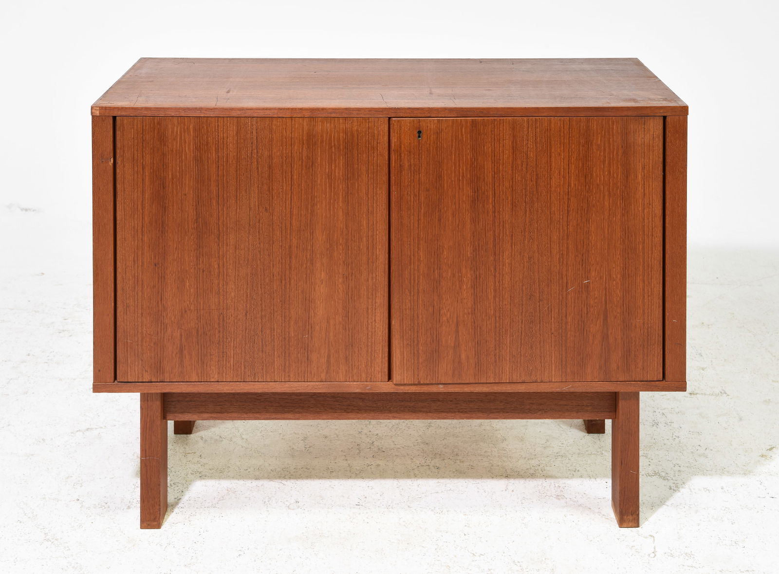 Mid Century Modern Occasional Cabinet: Danish Modern Style Occasional Cabinet - 29.5 in tall x 39.5 x 17.75