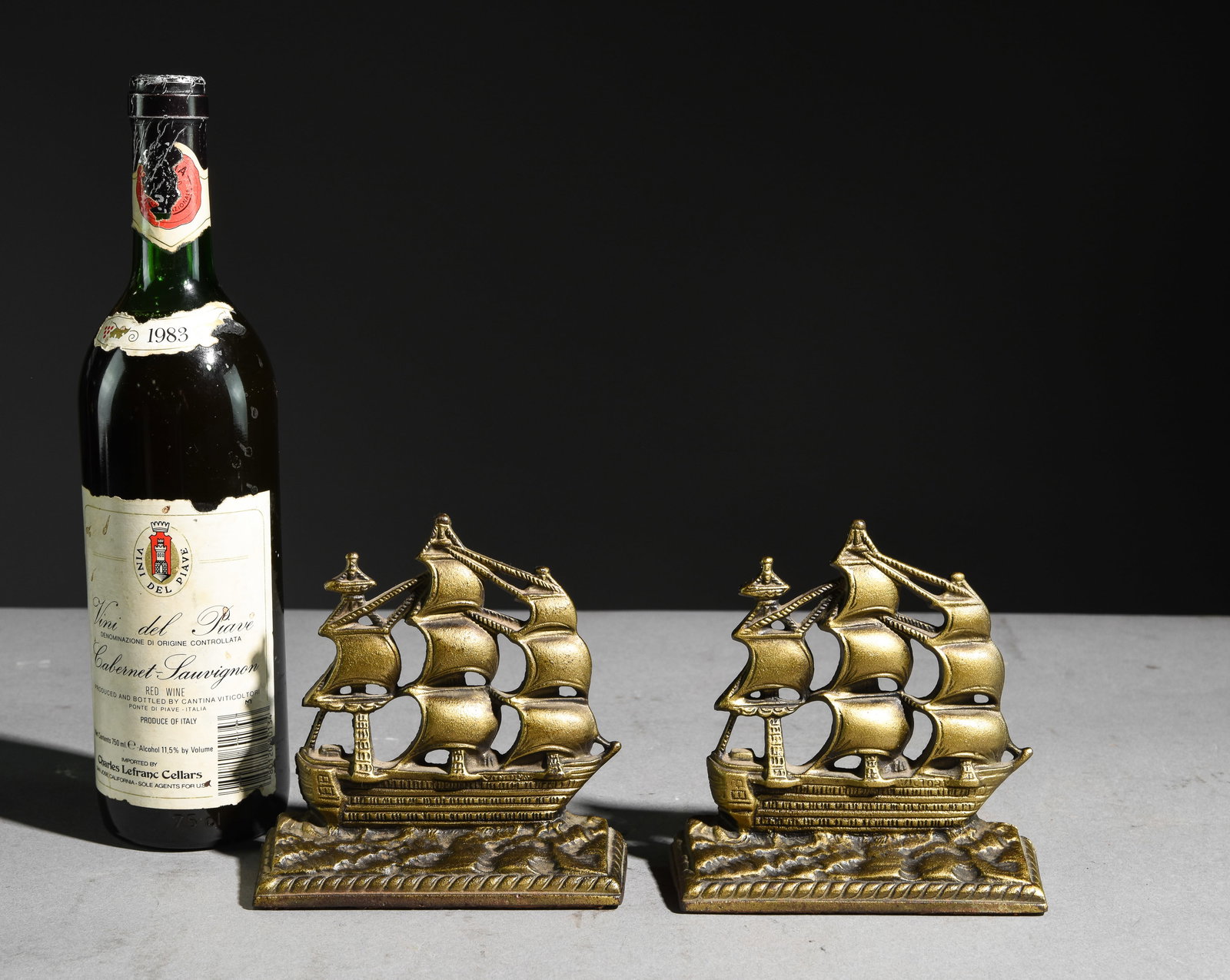 Pair of Heavy Metal Ship Bookends (1 of 5)