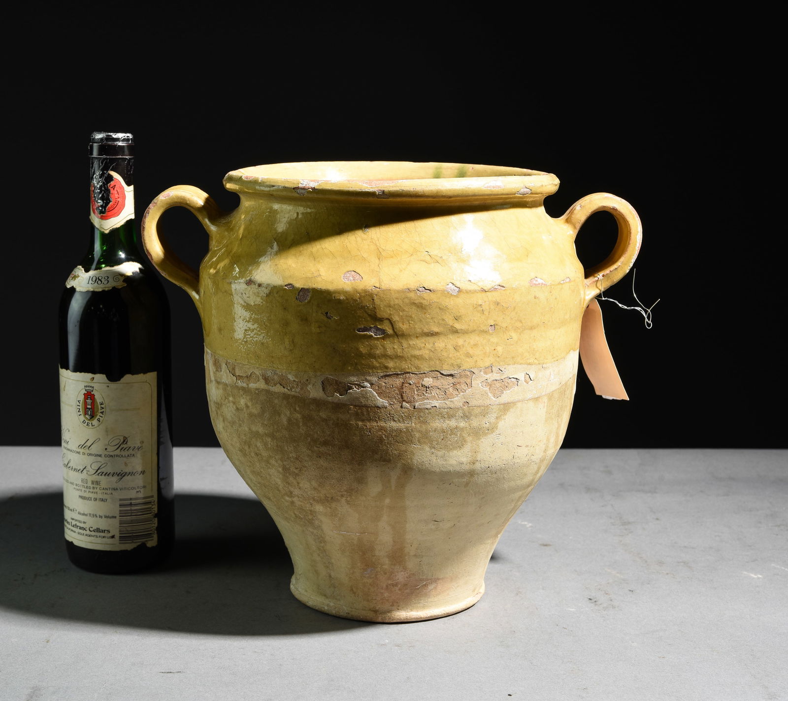 French Yellow Glazed Confit Pot (1 of 6)