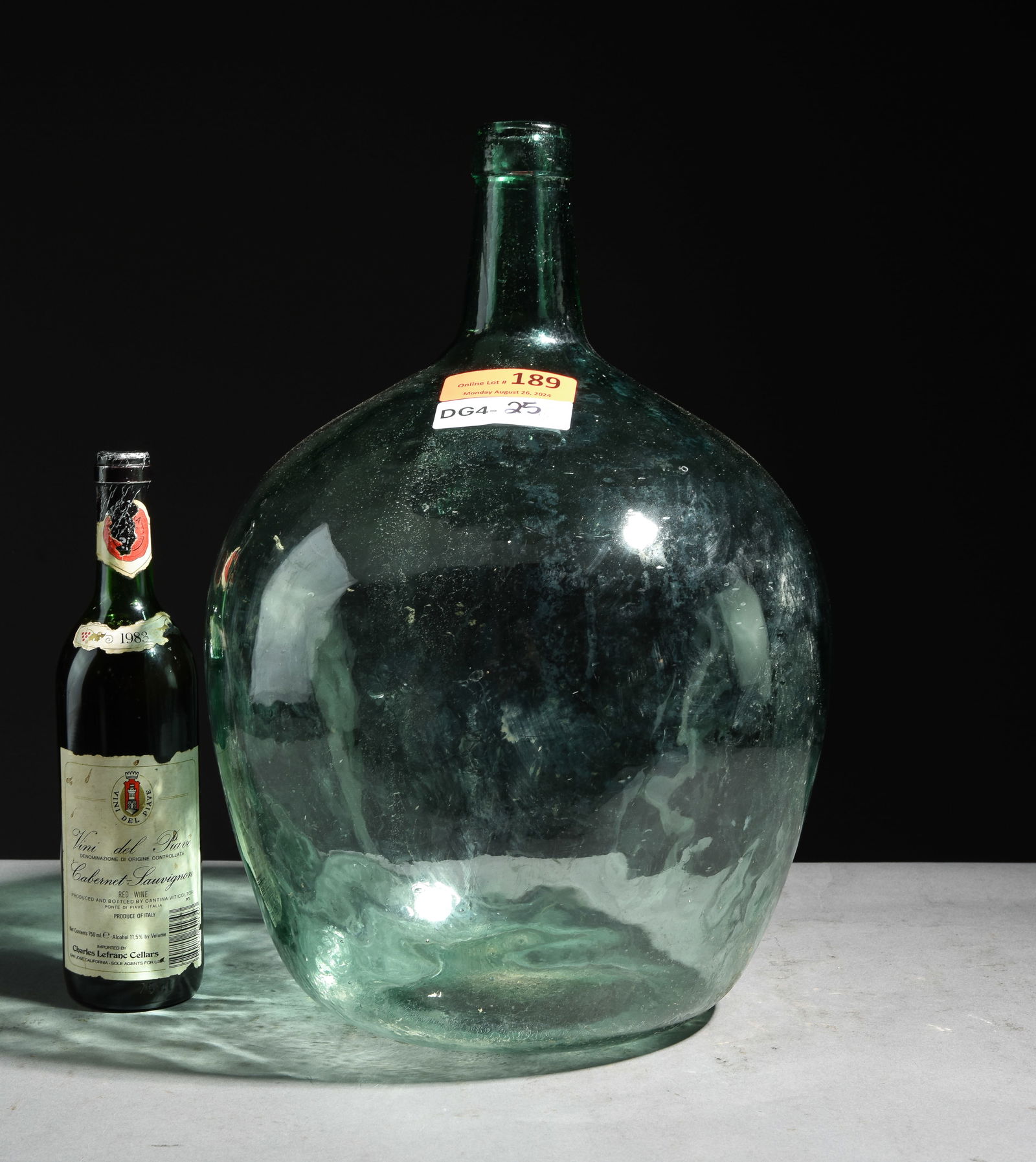 Small Glass Demijohn / Carboy / Bottle (1 of 3)