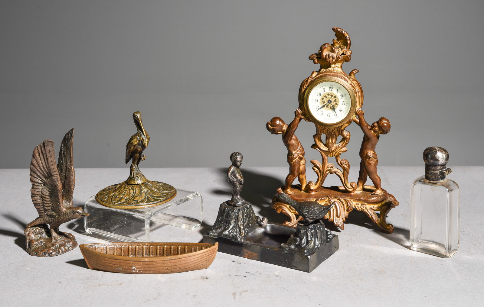 6pcs Assorted Figures, German Clock, Etc. (1 of 9)
