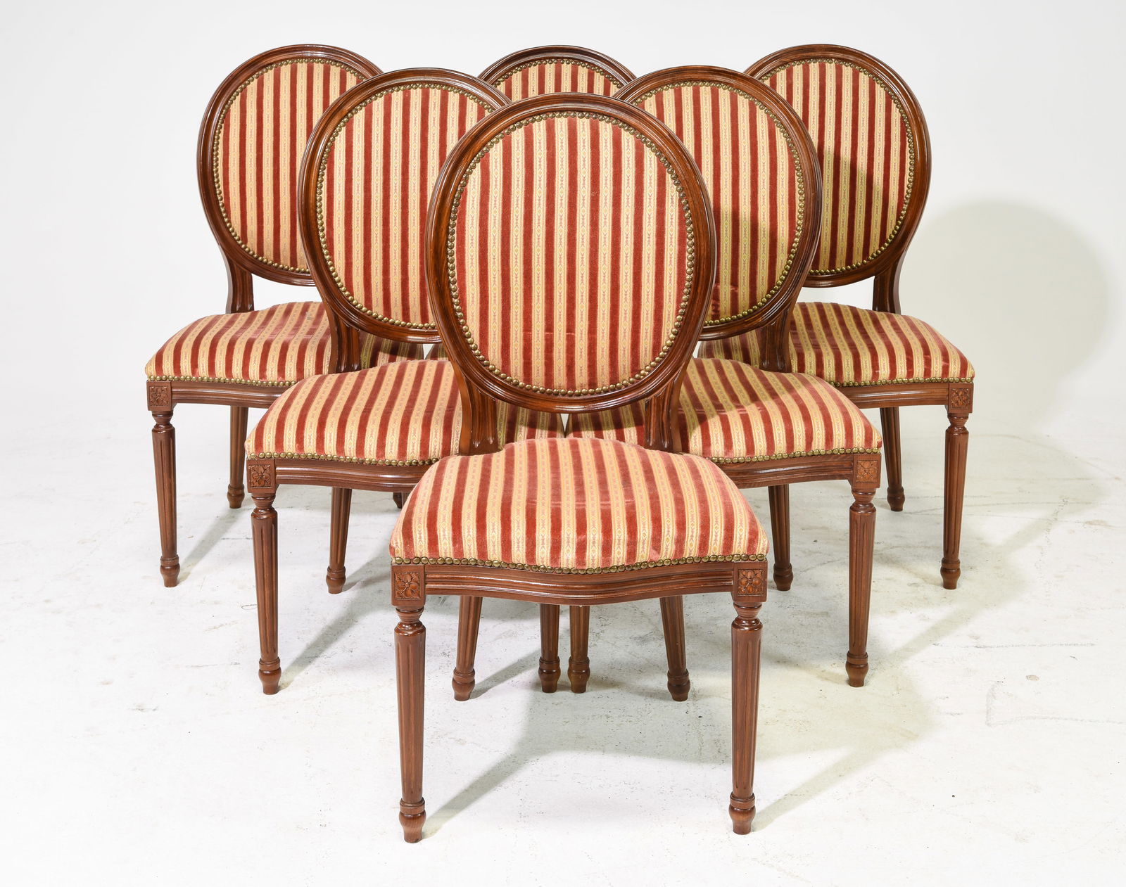 Louis XVI Style Set of 6 Dining Chairs (1 of 5)