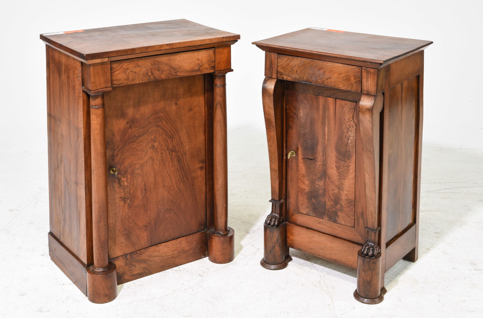 2 French Empire Style Walnut Occasional Cabinets (1 of 7)