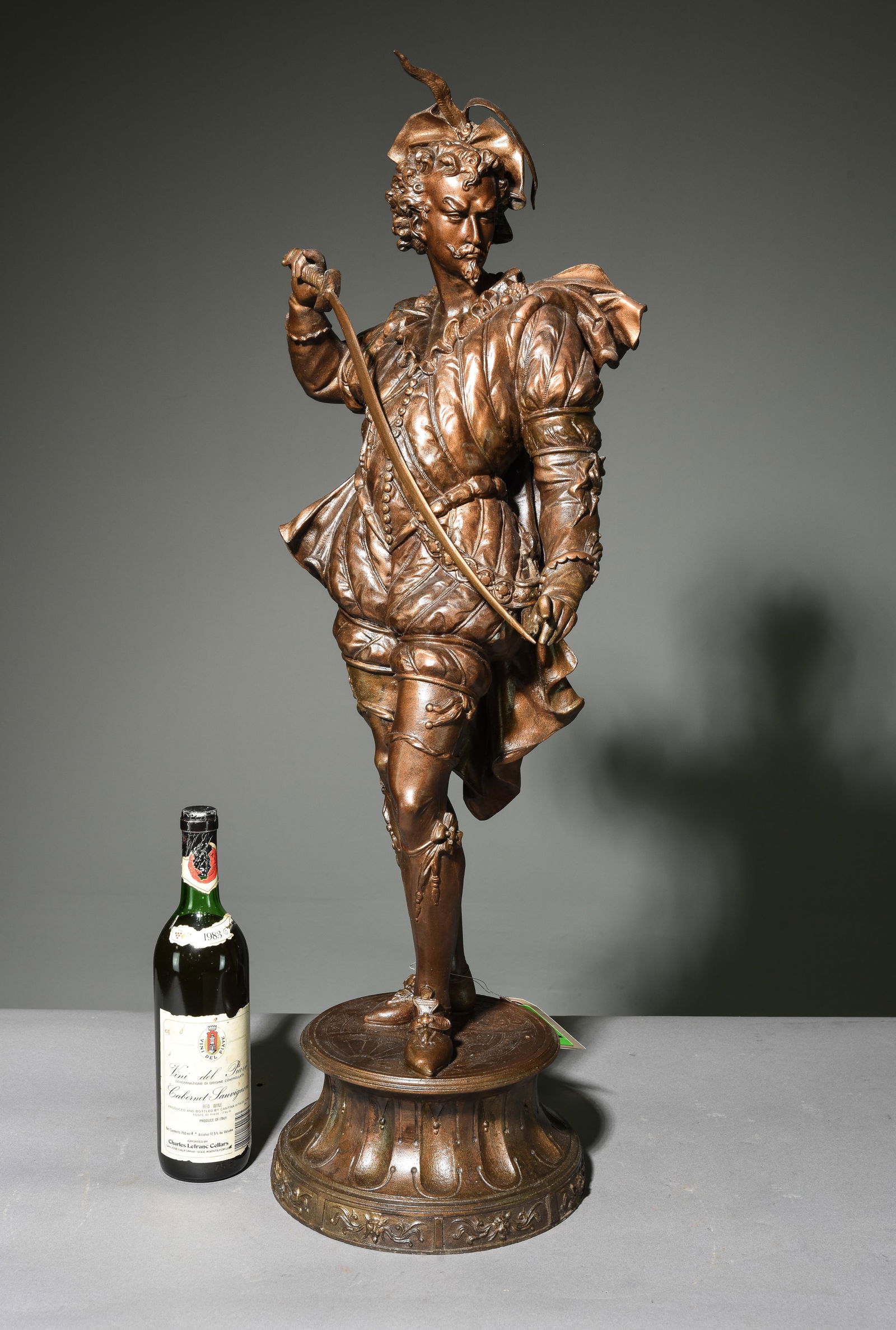 Bronzed Cast Statue of Musketeer / Conquistador (1 of 6)