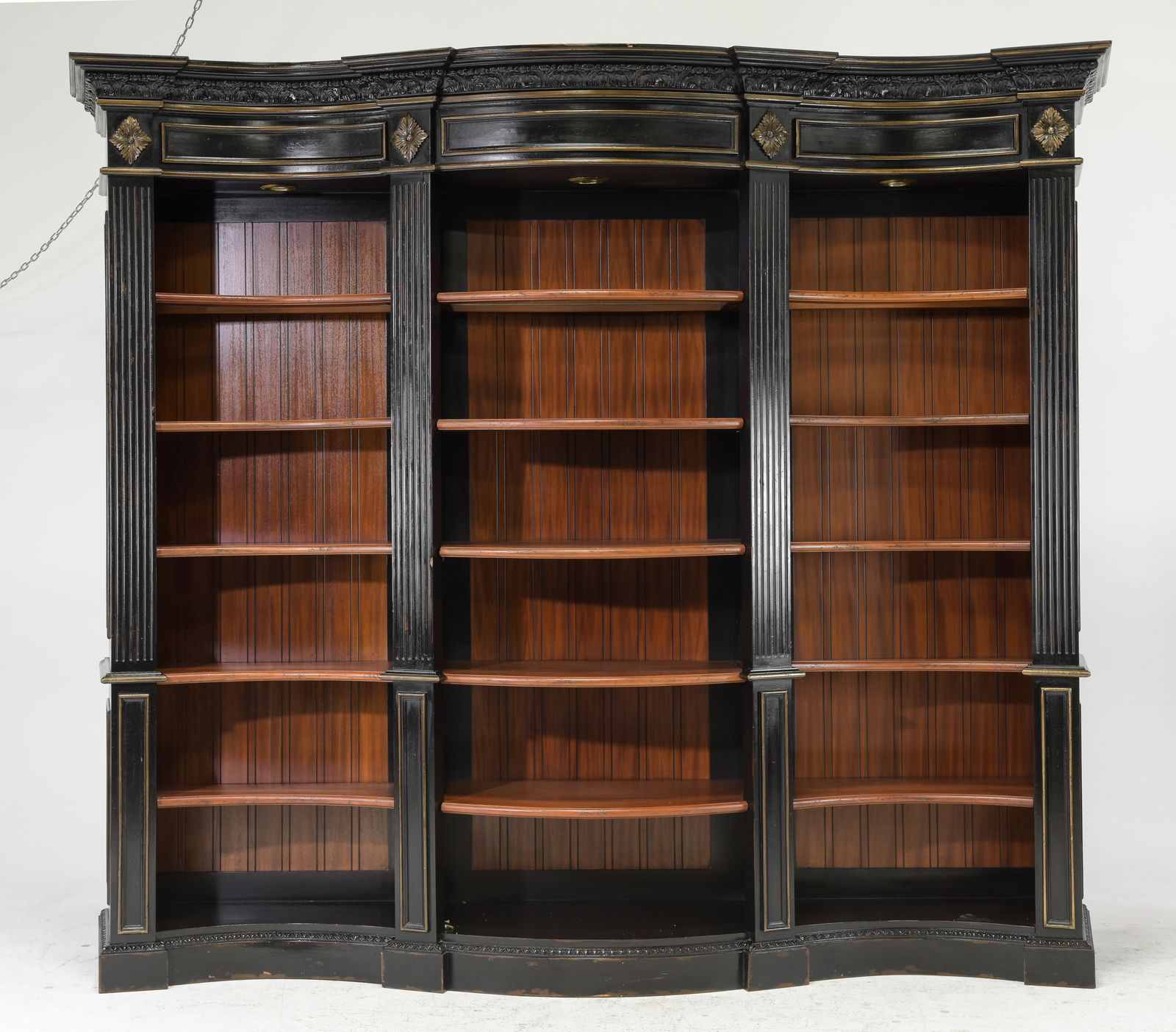 Buckingham Style Monumental Open Bookcase (1 of 10)