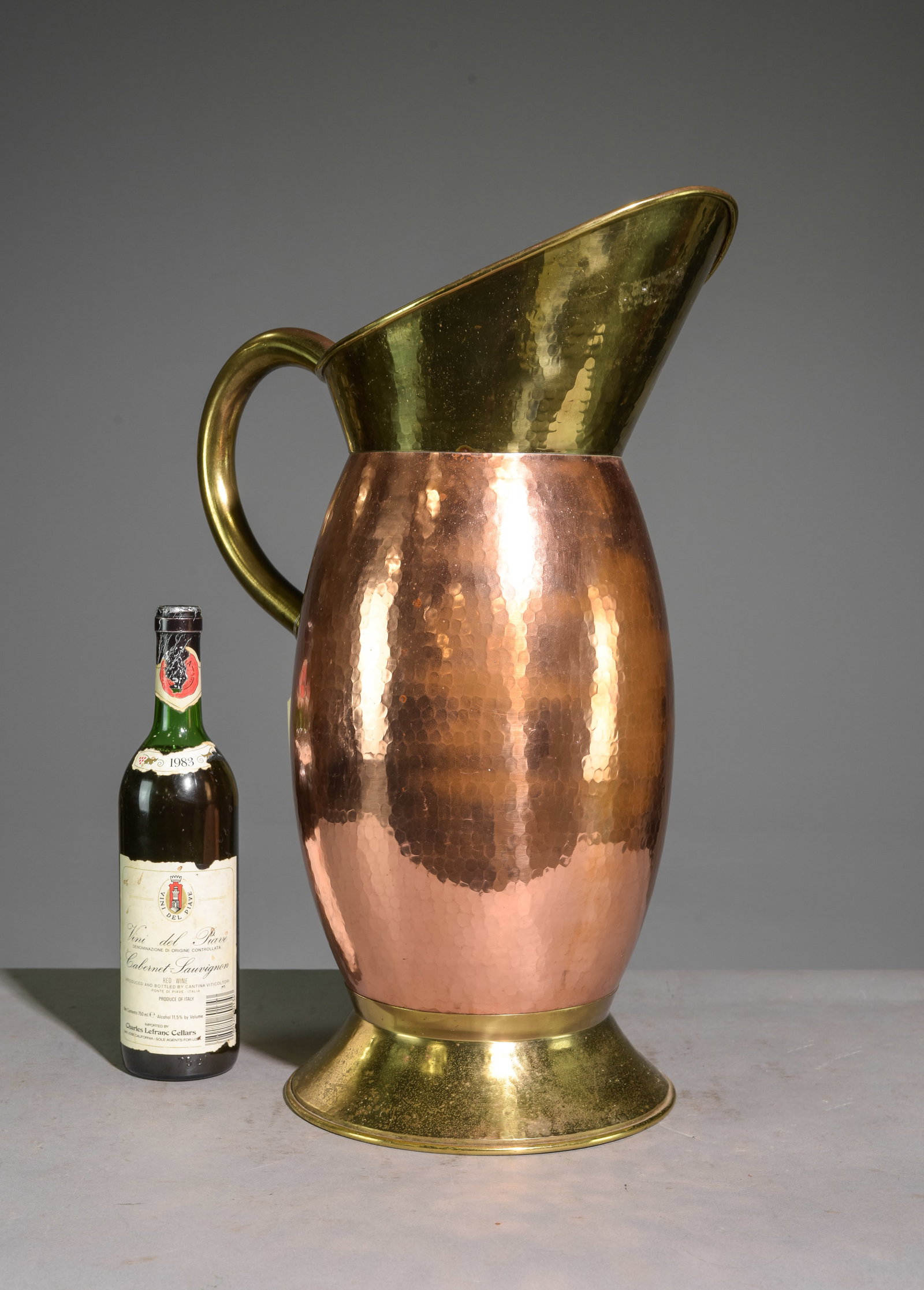 French Copper & Brass Pitcher / Stick Stand (1 of 5)