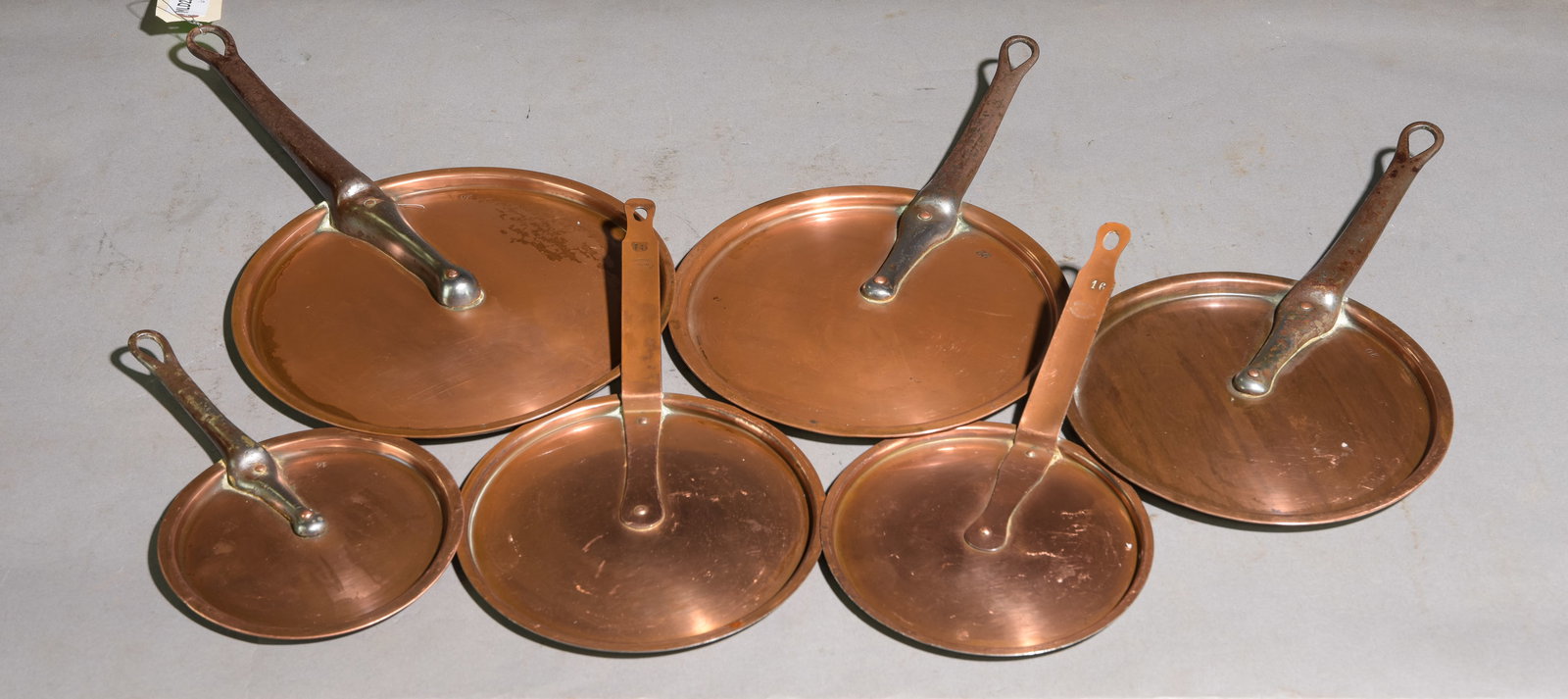 6 Assorted French Copper Lids (1 of 6)