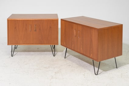 Two Mid Century Modern Gplan Record Cabinets