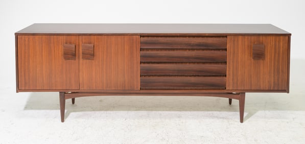 Mid Century Modern Sideboard with Square Pulls