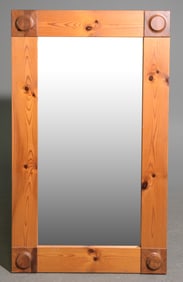 Swedish Pine Large Framed Mirror #1