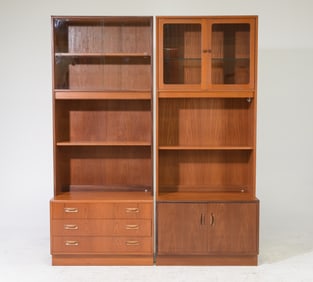 2 Mid Century Modern Wall Units / Bookshelves - Gplan