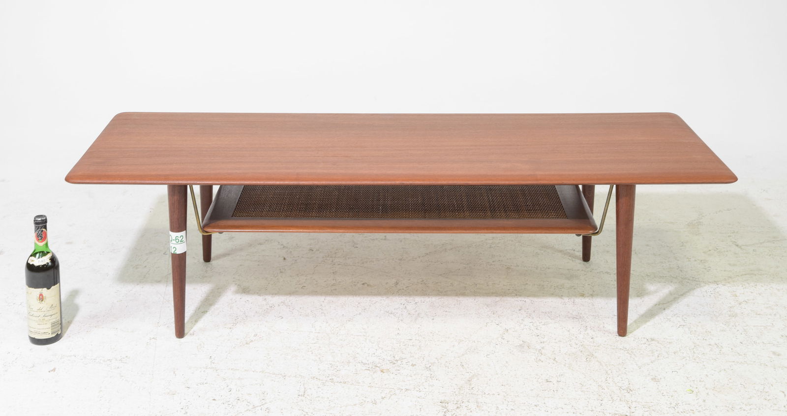 Danish Mid Century Modern Coffee Table with Shelf (1 of 5)