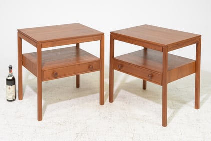 2 Scandinavian Mid Century Modern Nightstands