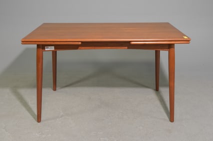 Mid Century Modern Draw Leaf Dining Table