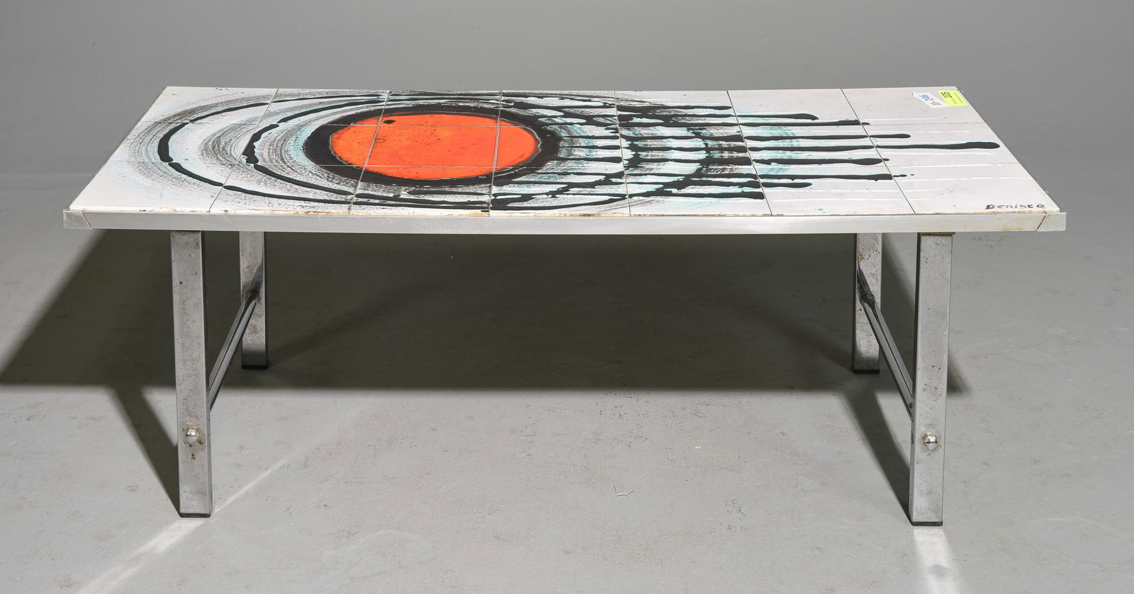 Mid Century Modern Tile Top Coffee / Cocktail Table (1 of 4)