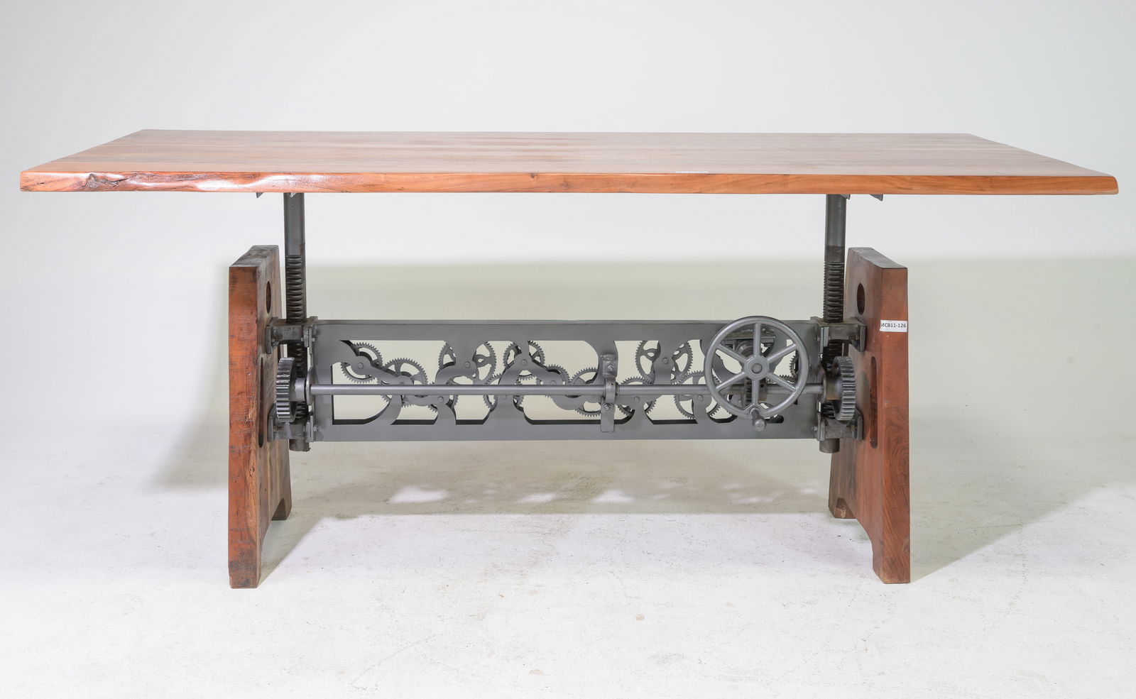 Industrial Dining Table - Cast Iron Base (1 of 8)