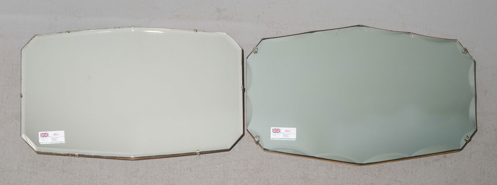 2 Mid Century Modern Beveled Mirrors #3 (1 of 5)