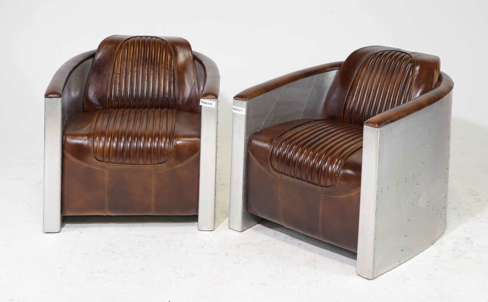 2 Aviator / Spitfire / Blackhawk Style Club Chairs (1 of 6)