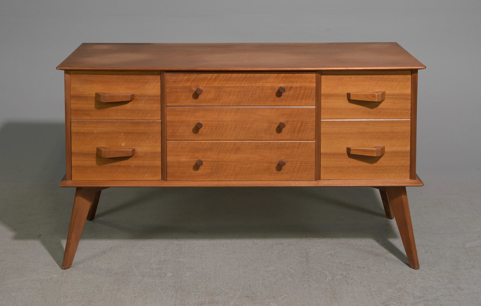 Mid Century Modern Dresser / Sideboard: Danish Modern Style Dresser / Sideboard - 28.5 inches tall x 49 x 19