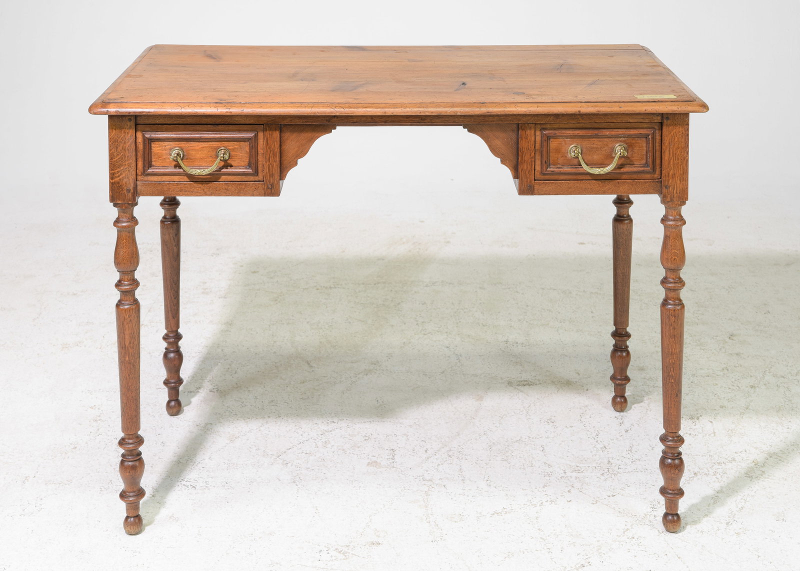 French Pine & Oak Writing Table c.1920's-30's (1 of 5)