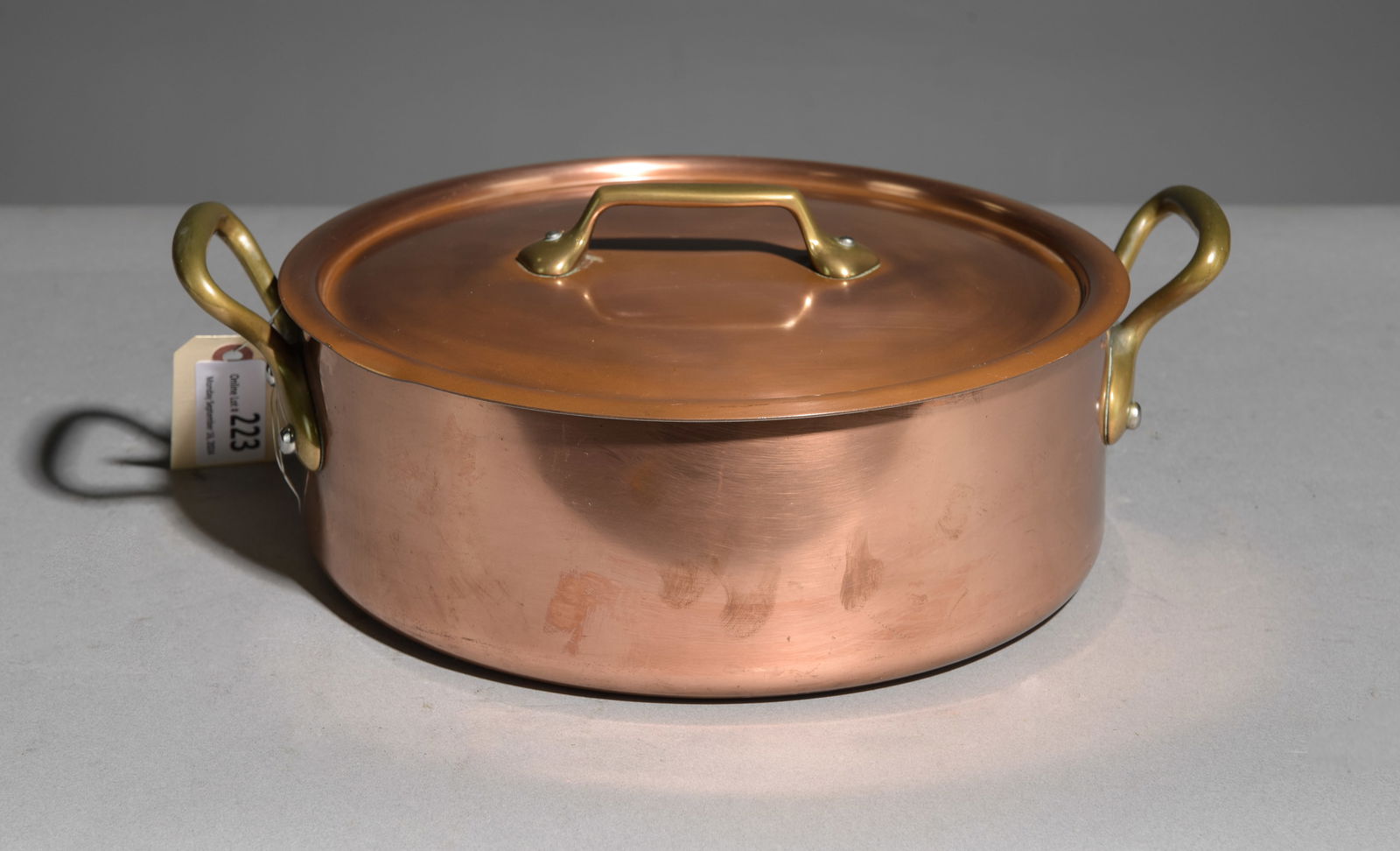 French Polished Copper Pan with Lid (1 of 4)